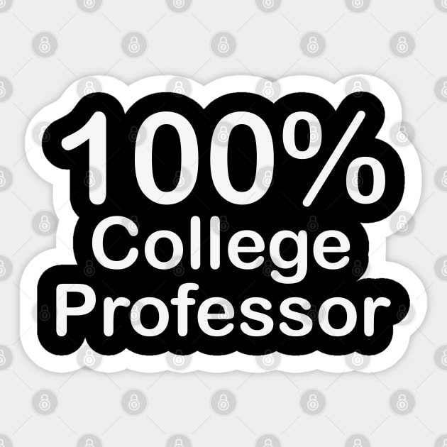 College Professor, couples gifts for boyfriend and girlfriend long distance. Sticker by BlackCricketdesign